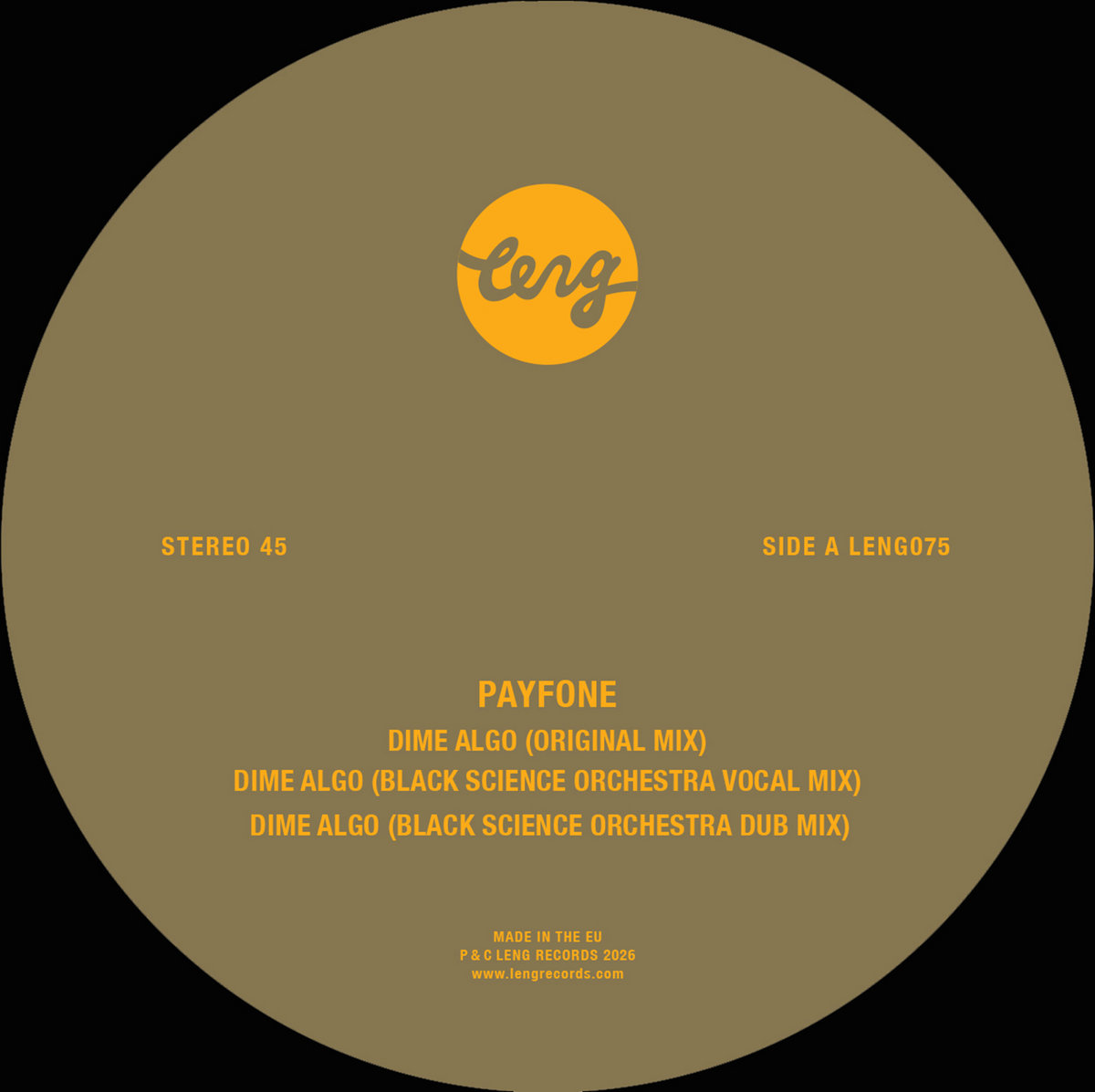 Dime Algo (Black Science Orchestra Remixes) cover art