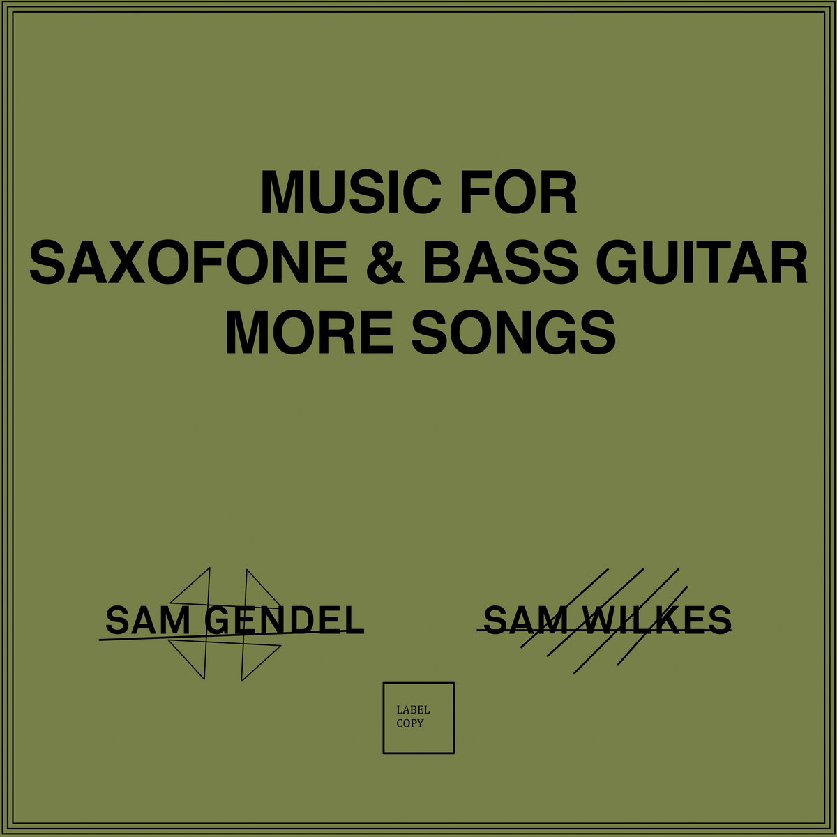Music for Saxofone and Bass Guitar More Songs cover art