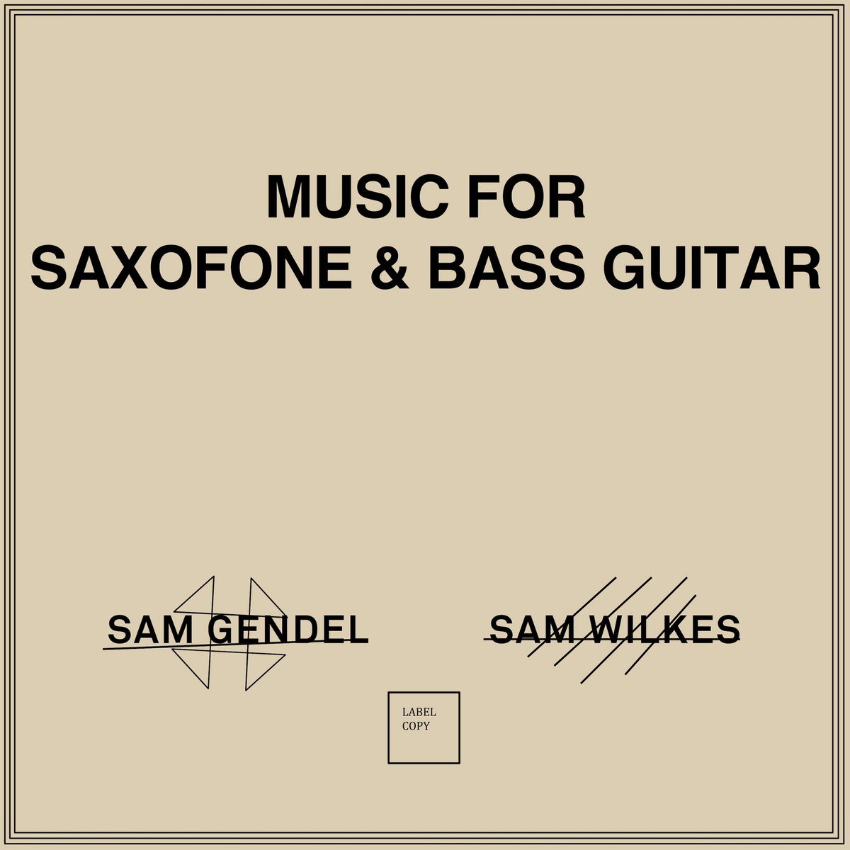 Music for Saxofone and Bass Guitar cover art