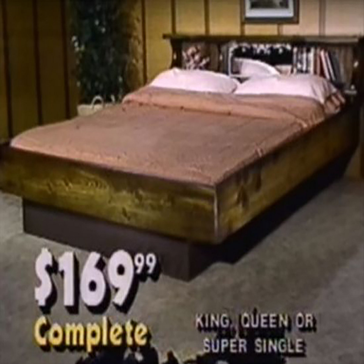 wasted on a waterbed cover