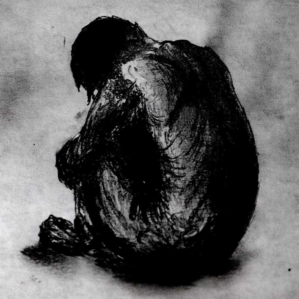 Man in the abyss, a hole for a face cover