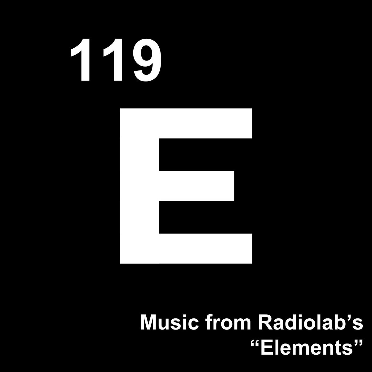 Music from Radiolab's "Elements" cover art